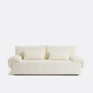 Canapé convertible La Redoute Maona en velours côtelé XL avec coffre intégré