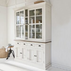 Buffet LOBERON Morningside en bois massif, avec portes et tiroirs