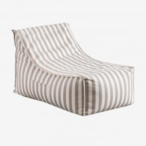 Fauteuil Sklum Sandel brun noisette en tissu avec assise large
