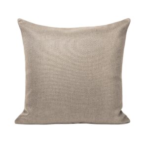 Housse de coussin Madura beige au tissage toile et format carré