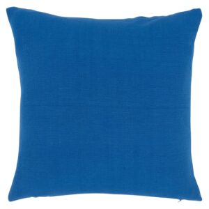 Housse de coussin Maisons du Monde bleue en coton recyclé, format carré