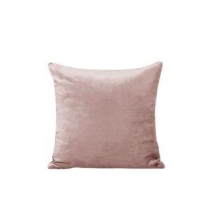 Housse de coussin Madura bicolore rose poudré et taupe, format carré