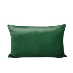 Housse de coussin Madura bicolore vert pin et taupe, format 40 x 60 cm