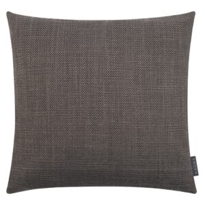 Housse de coussin Magma Austin taupe en jacquard polyester à trame texturée