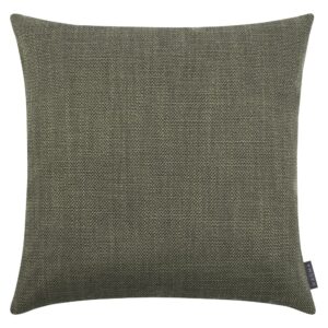 Housse de coussin Magma Austin verte en jacquard polyester à grosse trame