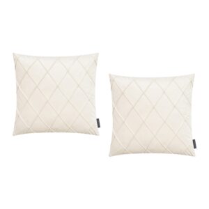 Housses de coussin Magma Nobless en velours à plis cousus, format carré
