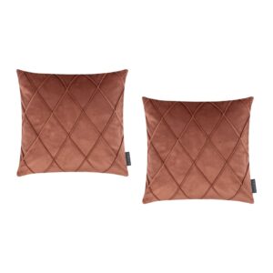 Housses de coussin Magma Nobless en velours à plis cousus, format carré
