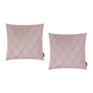 Housses de coussin Magma Nobless en velours relief avec plis cousus