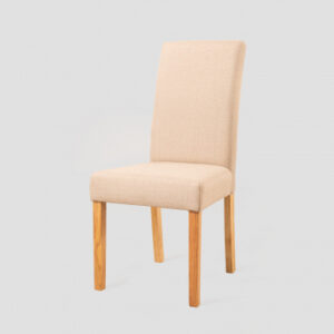 Chaises Cindy Sklum beige crème rembourrées en tissu polyester
