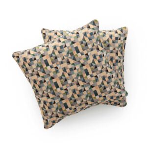 Lot de housses de coussin Gamusi jacquard à motifs multicolores