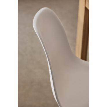 Pack De 4 Chaises De Salle À Manger En Polypropylène Et Bois De Hêtre Scand Nordic Blanc - Sklum