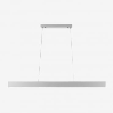 La suspension Astley Sklum blanche en aluminium, avec éclairage LED intégré