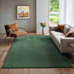 Tapis The carpet arc vert au décor forestier et à l’aspect 3D