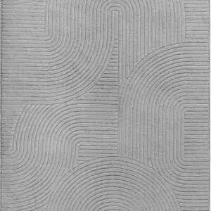 Tapis The carpet gris de 80 x 300 cm à effet 3D antidérapant
